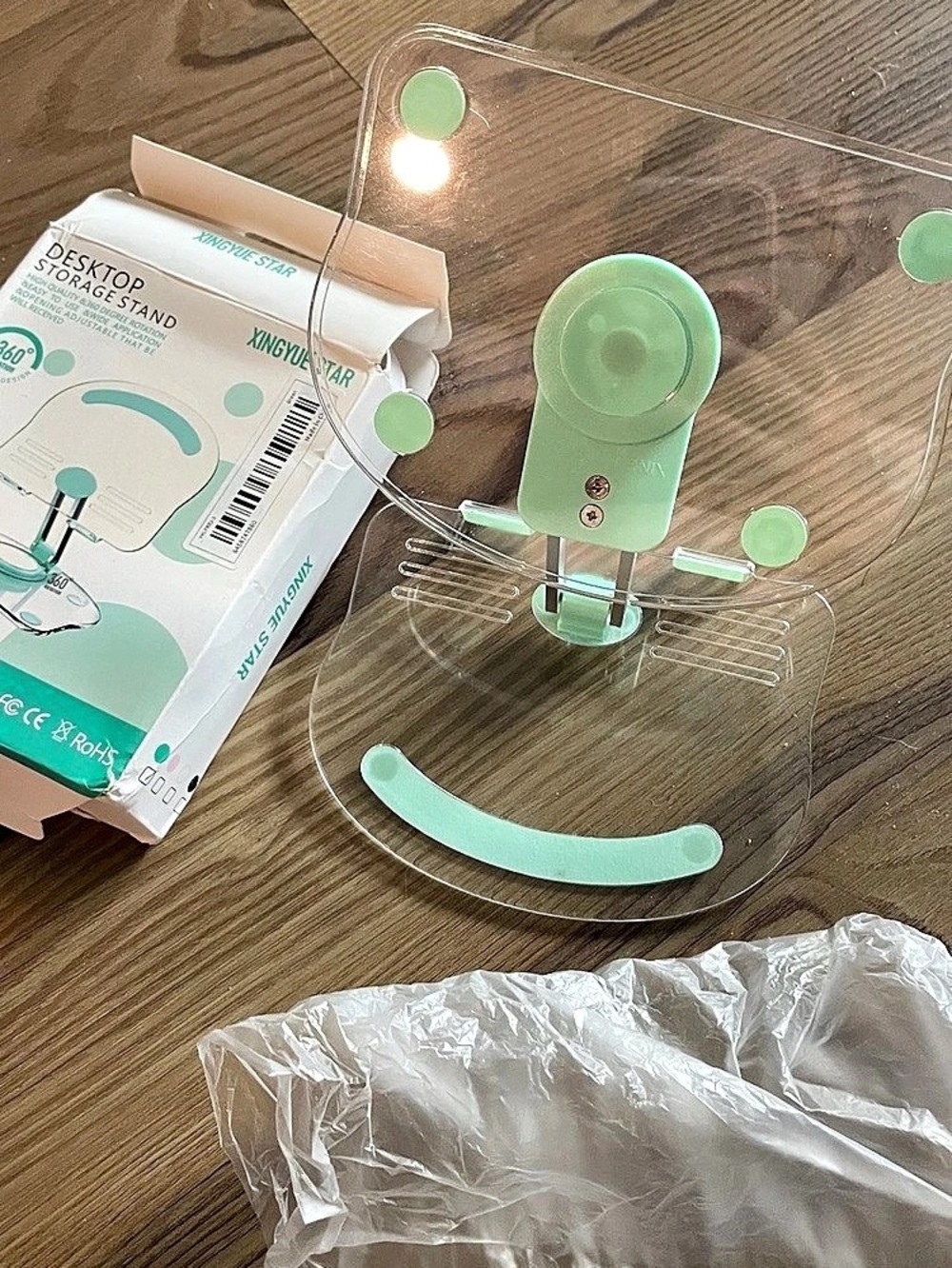 New|Acrylic Tablet Stand Holder with 360 Rotating Base